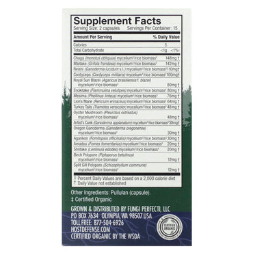 Host Defense, Comprehensive Immune Defense, 30 Capsules UPC 633422038117 | HiLife Vitamins