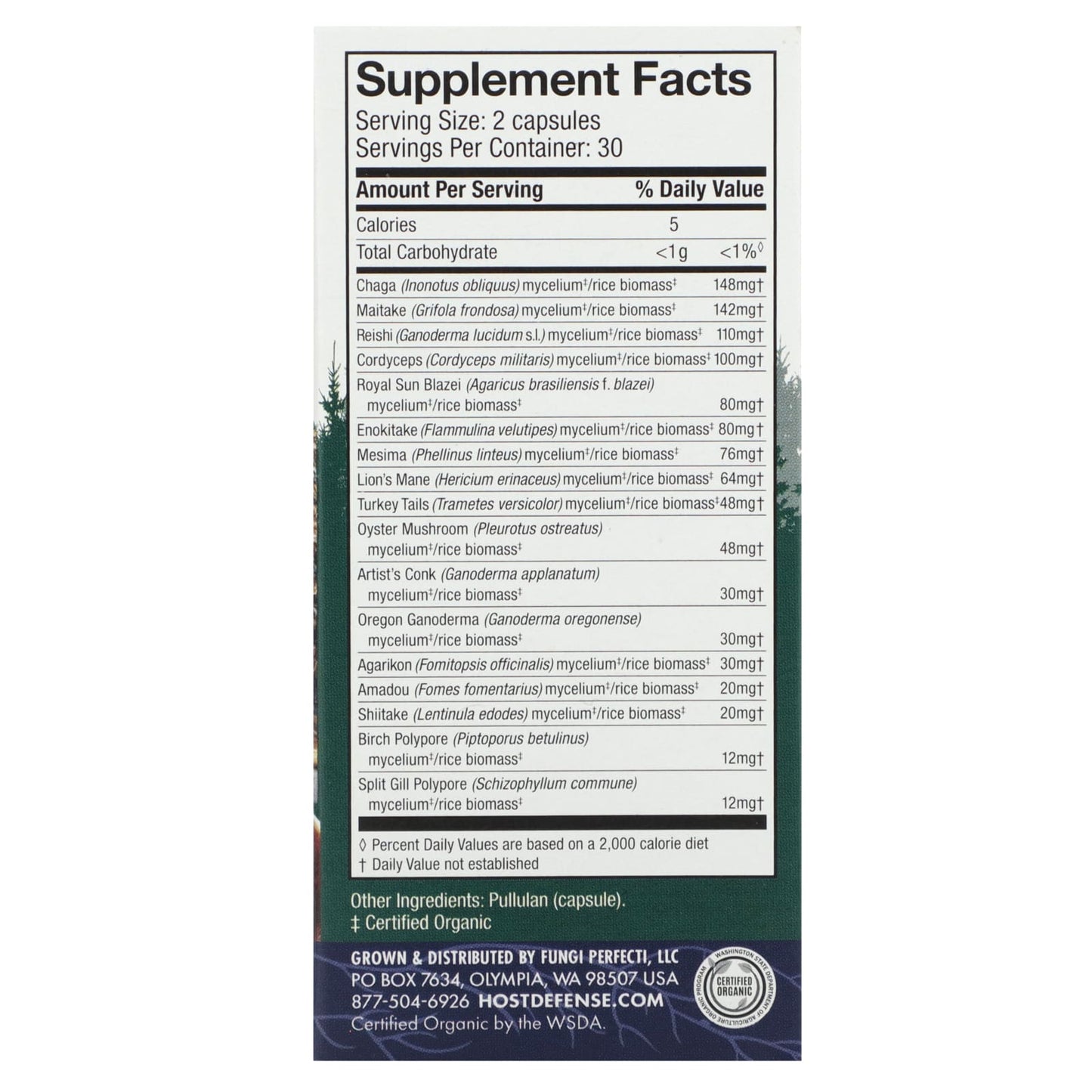 Host Defense, Comprehensive Immune Support, 60 Capsules UPC 633422038124 | HiLife Vitamins