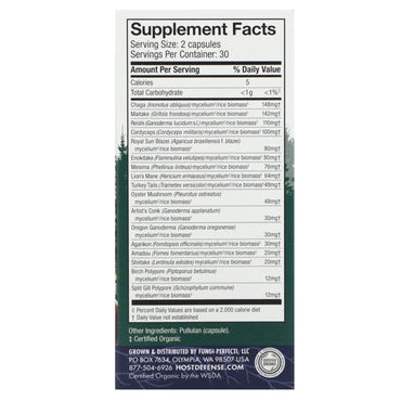Host Defense, Comprehensive Immune Support, 60 Capsules UPC 633422038124 | HiLife Vitamins