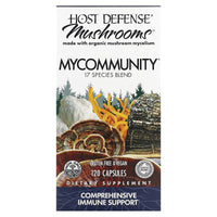 Host Defense, Mushrooms, MyCommunity 17 Species Blend, 120 Vegetarian Capsules - 633422038131 | Hilife Vitamins