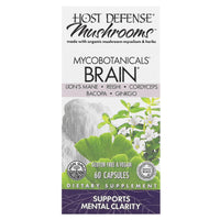 Host Defense, MycoBotanicals® Brain, 60 Capsules UPC 633422038629 | HiLife Vitamins