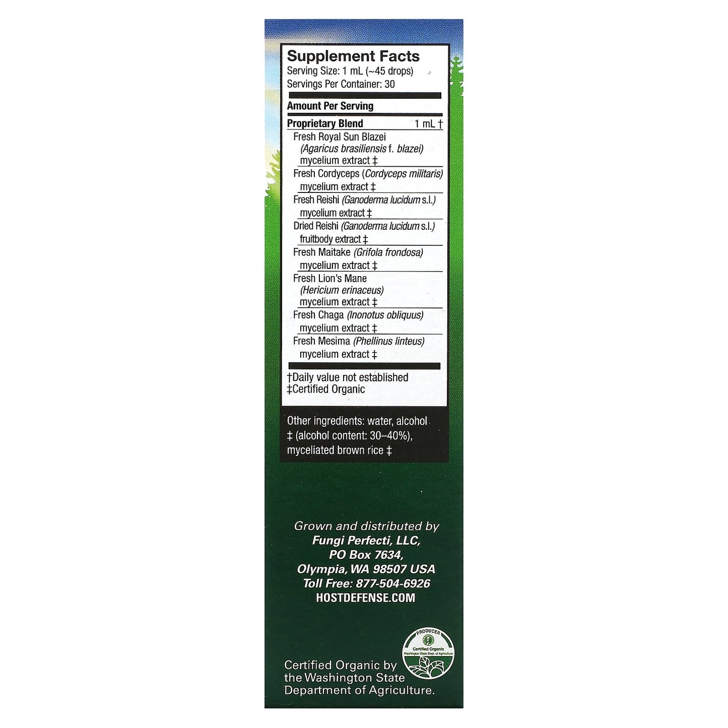 Host Defense, STAMETS 7 Extract, 1 Oz UPC 633422057019 | HiLife Vitamins
