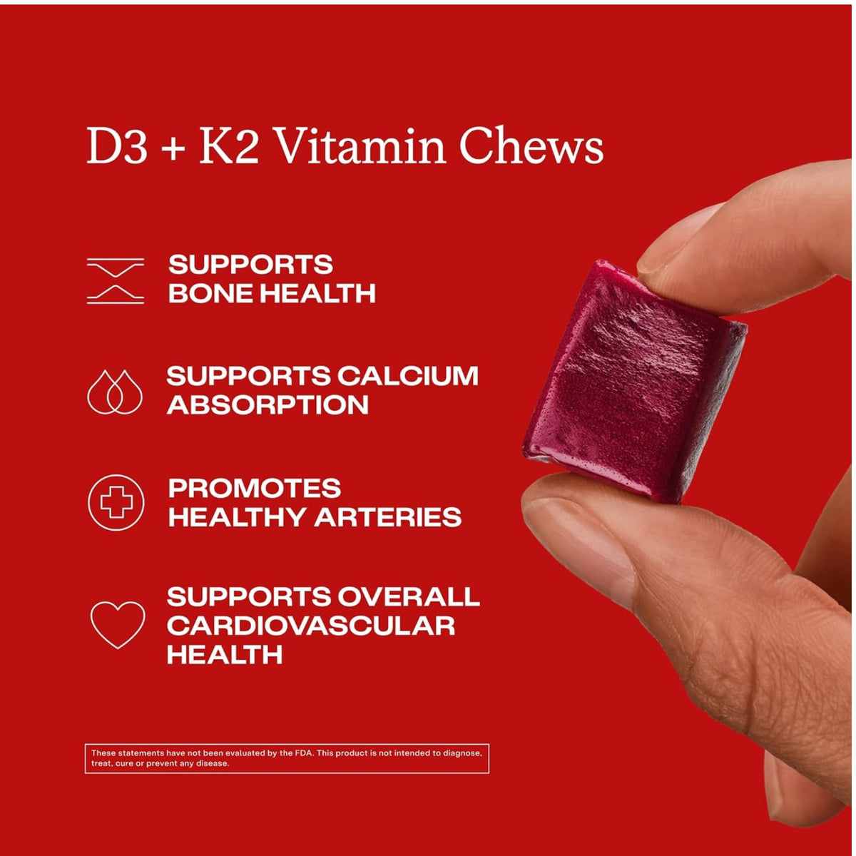HumanN, D3 + K2 Vitamin Chews, 30 Chews UPC 813188020414 | Hilife Vitamins