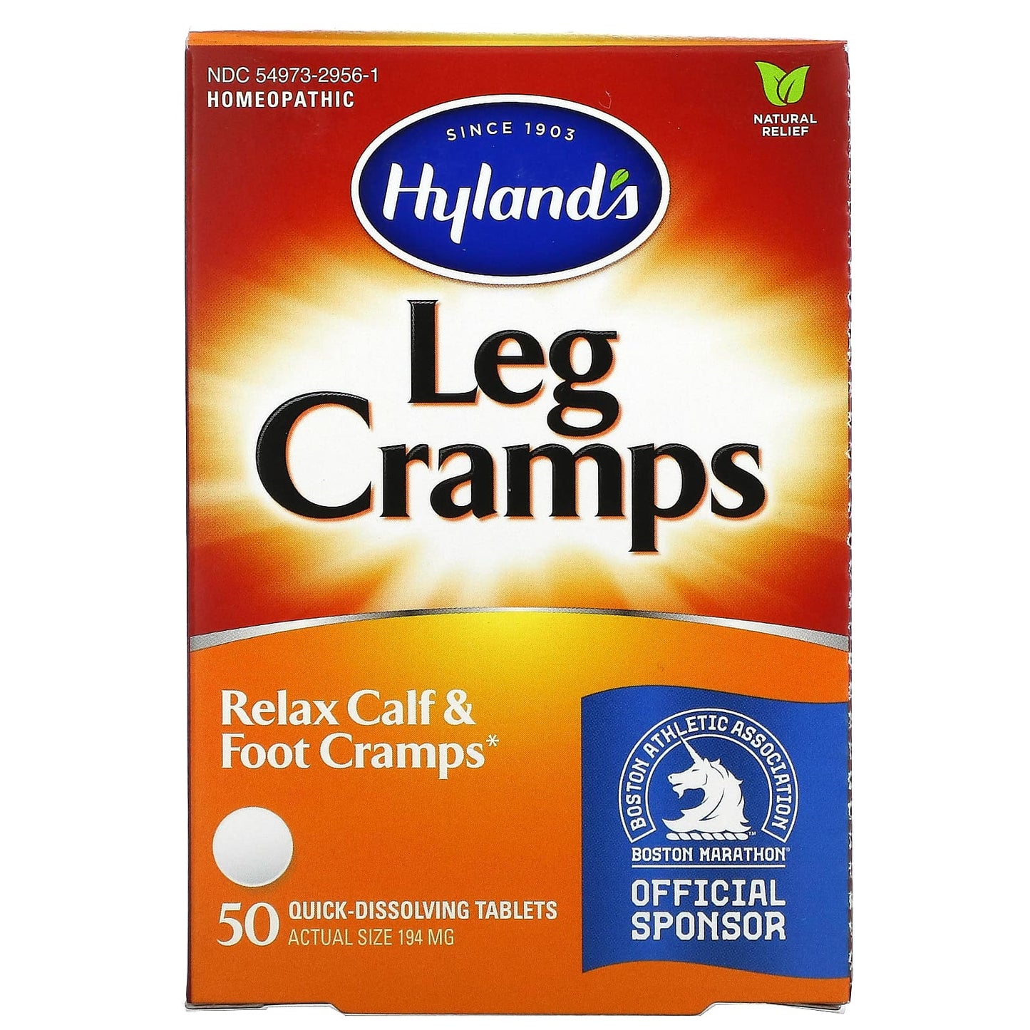 Hylands, Leg Cramps, 50 Tablets UPC 354973295612 | Hilife Vitamins