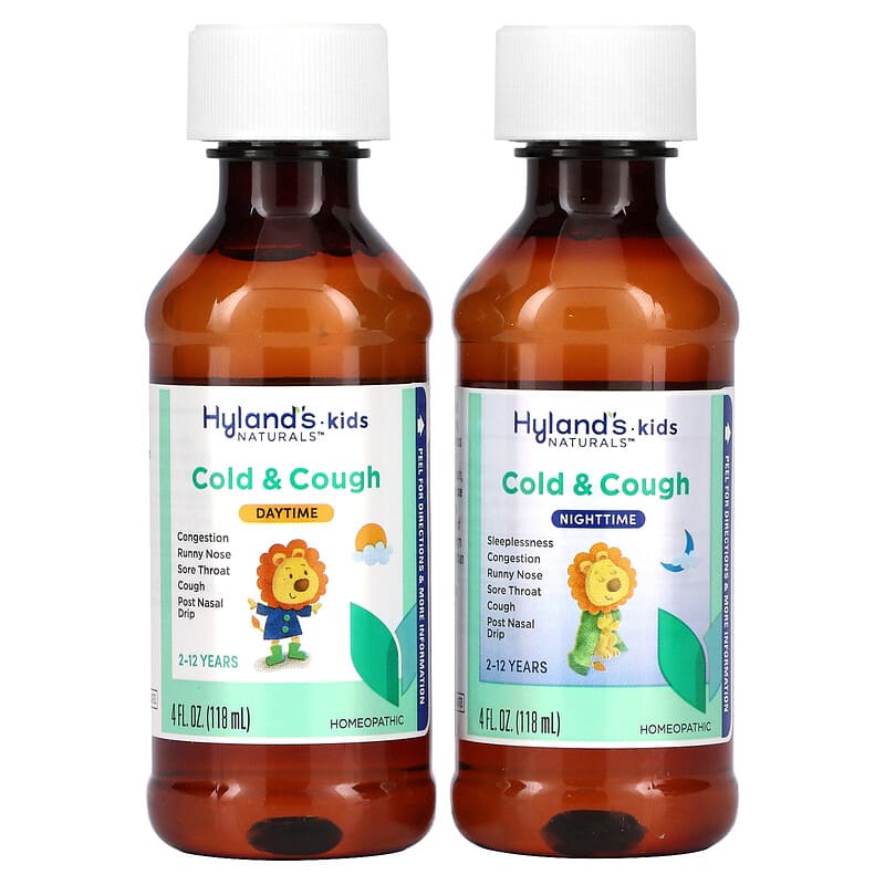 HYLANDS, 4 Kids Cold 'n Cough Day & Night Value Pack, 8 Oz UPC 354973337817 | Hilife Vitamins