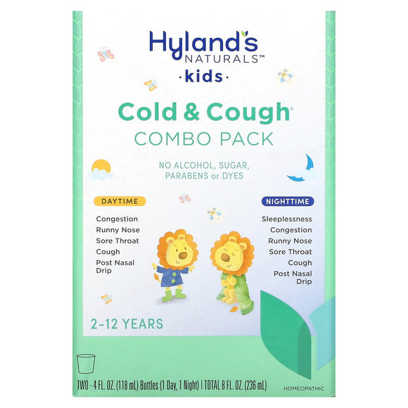 HYLANDS, 4 Kids Cold 'n Cough Day & Night Value Pack, 8 Oz - 354973337817 | Hilife Vitamins