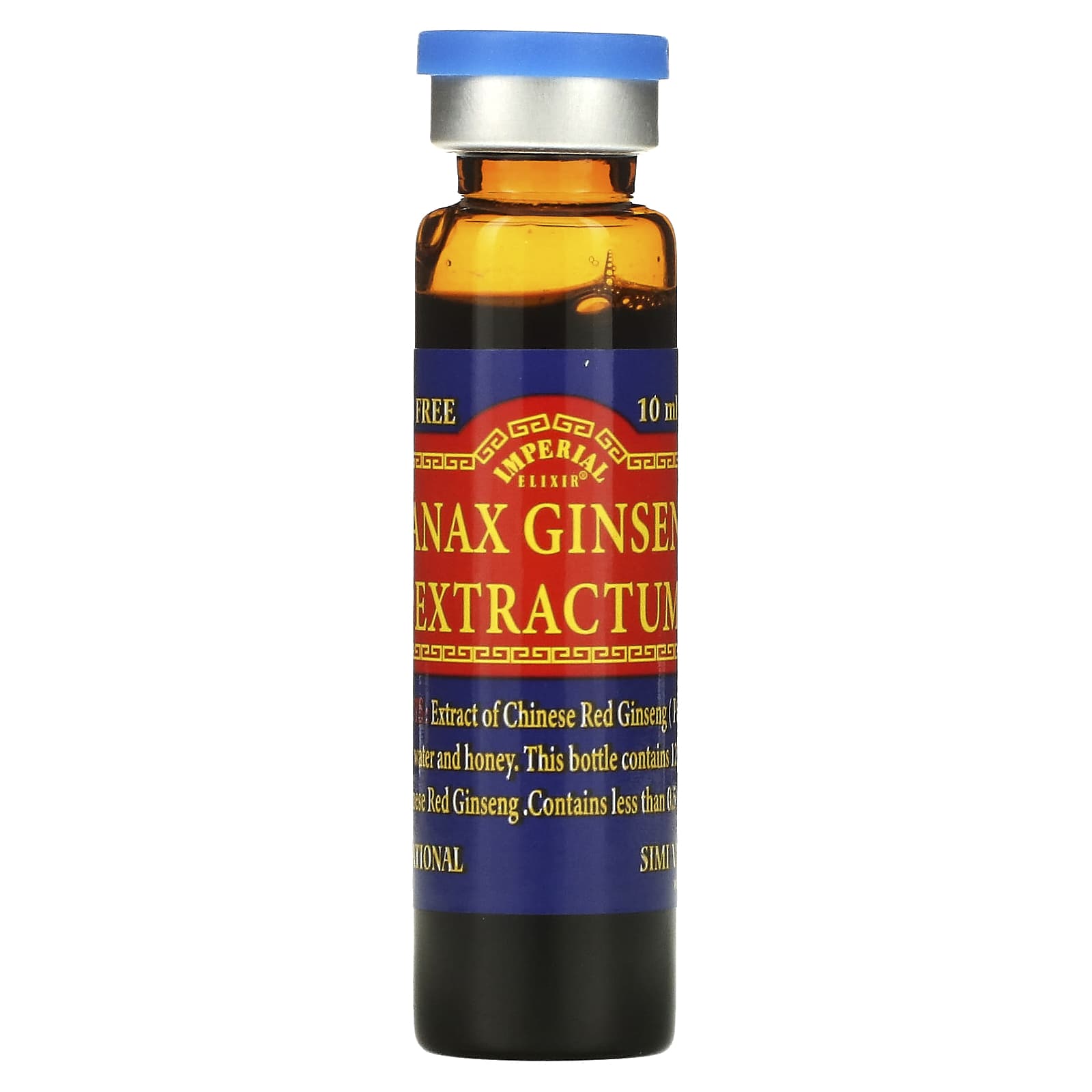 Imperial Elixir Ginseng, Chinese Red Panax Ginseng Extractum - Vials, 10 UPC 715783362503 | Hilife Vitamins