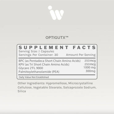 Infiniwell, OptiGutX, 60 Capsules UPC 608870160017 | Hilife Vitamins