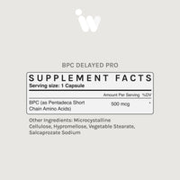 Infiniwell, BPC, Delayed Pro, 500 mcg, 60 Capsules - 608870601107