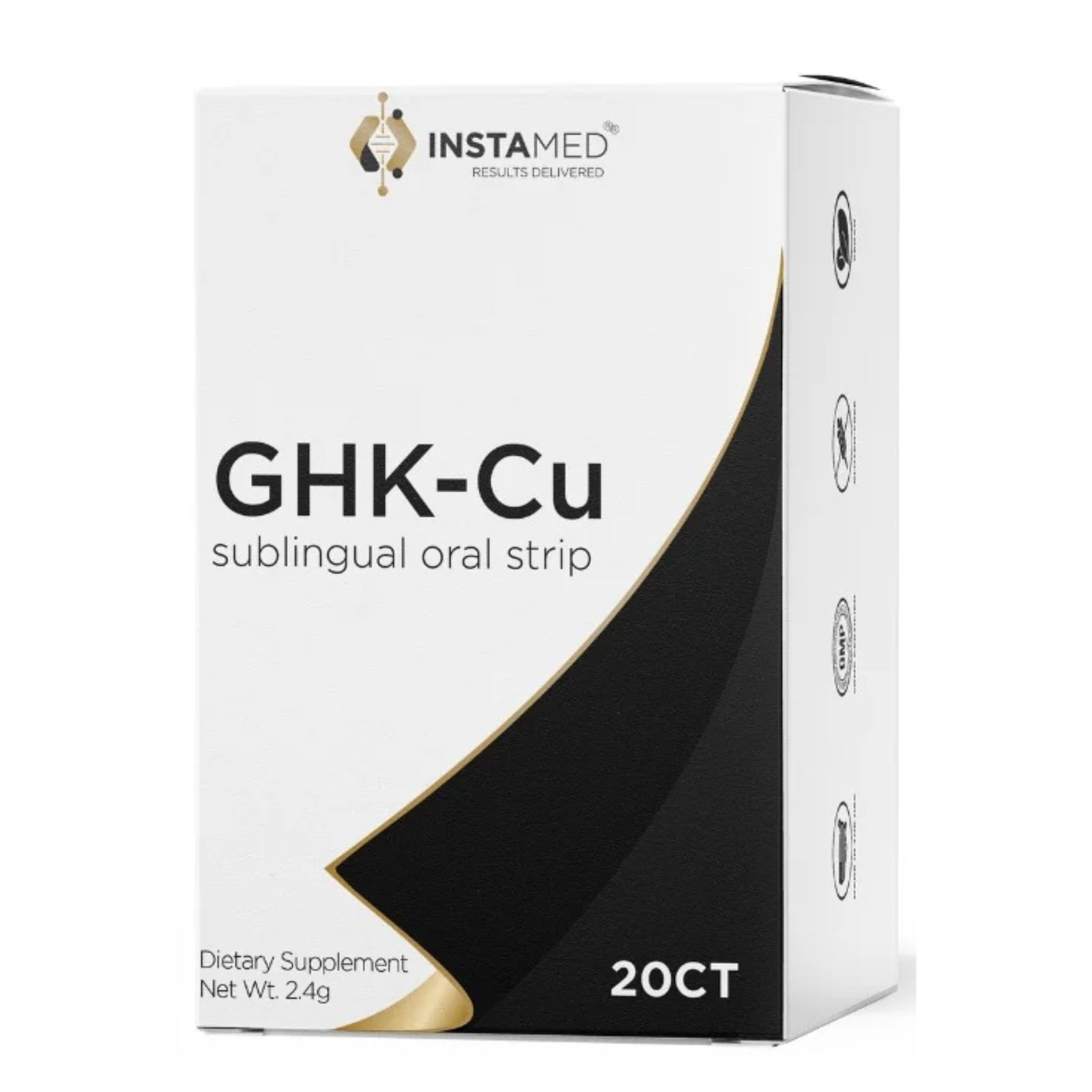 Instamed, GHK-Cu Sublingual Peptides, 20 Strips UPC 850022457920 | Hilife Vitamins