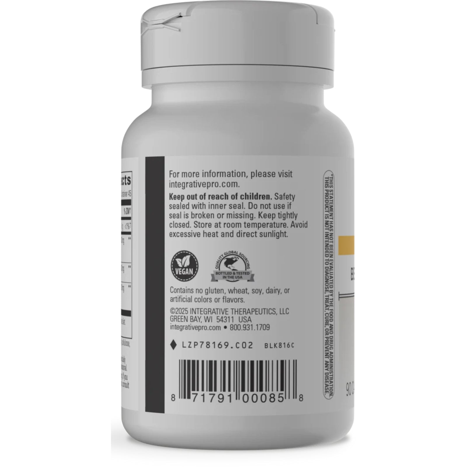 Integrative Therapeutics, Berberine Complex, 90 Capsules UPC 871791000858 | HiLife Vitamins