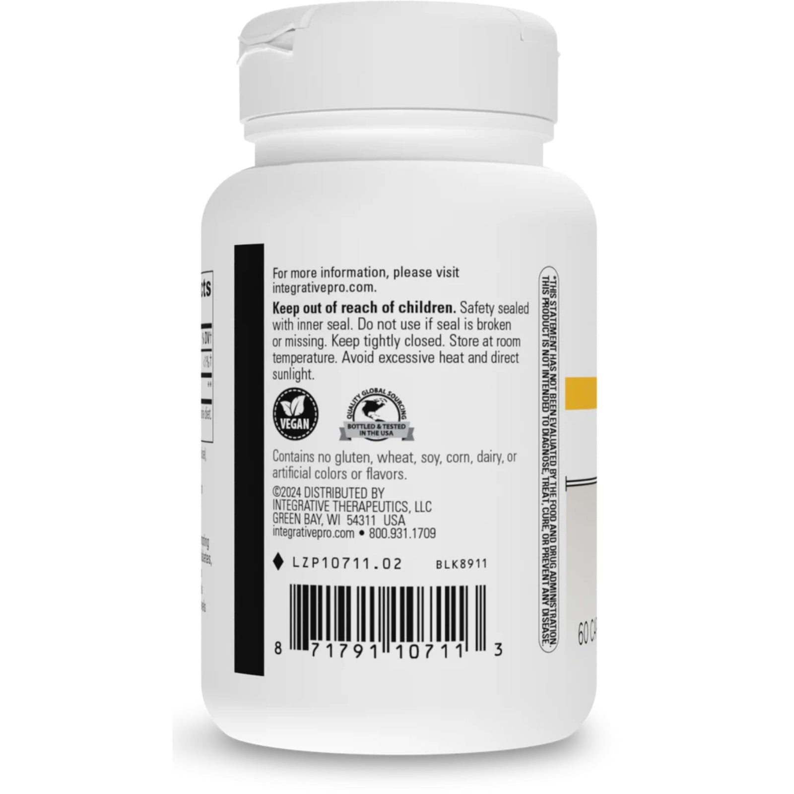 Integrative Therapeutics, Berberine, 60 Capsules UPC 871791107113 | HiLife Vitamins
