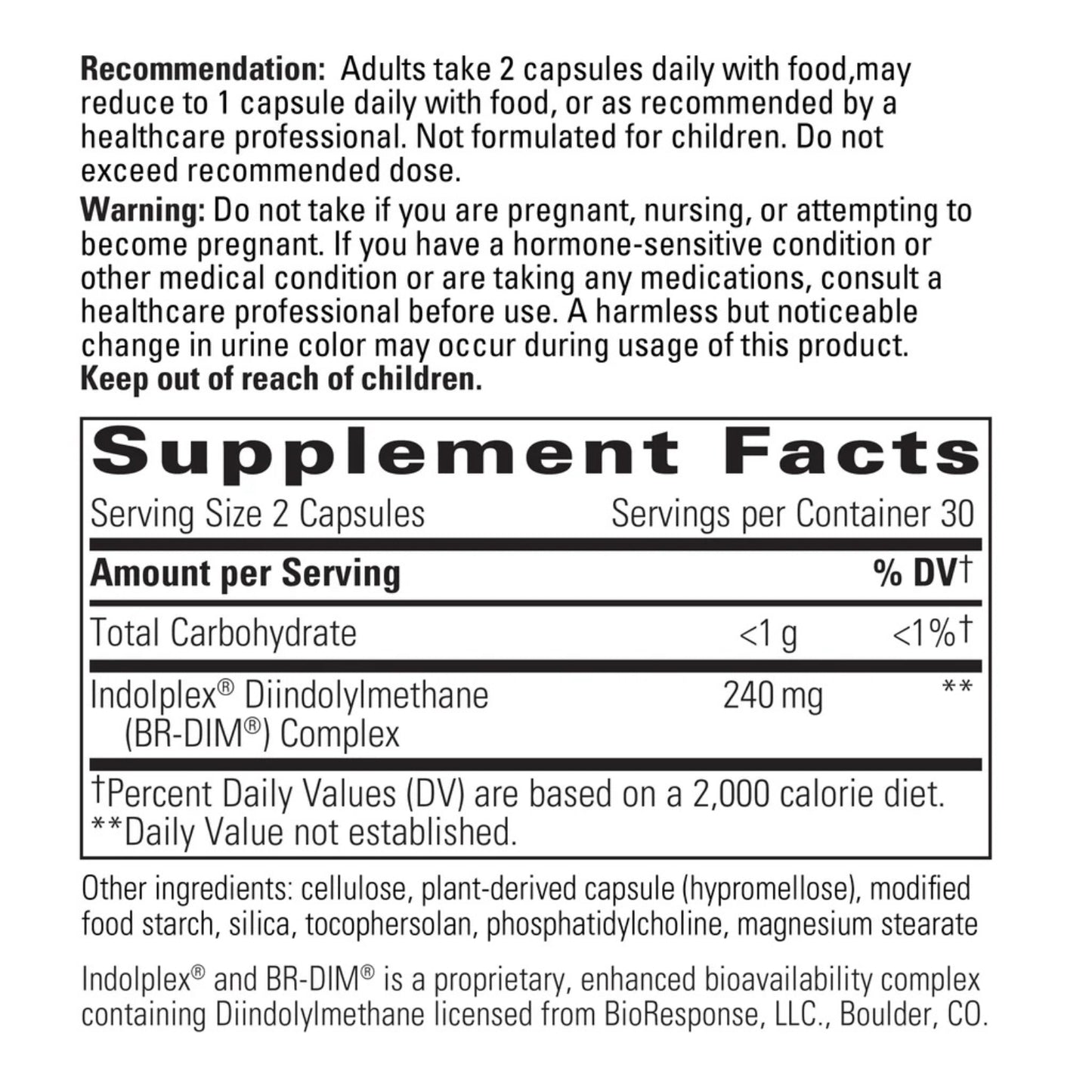 Integrative Therapeutics, Indolplex®, 60 Capsules