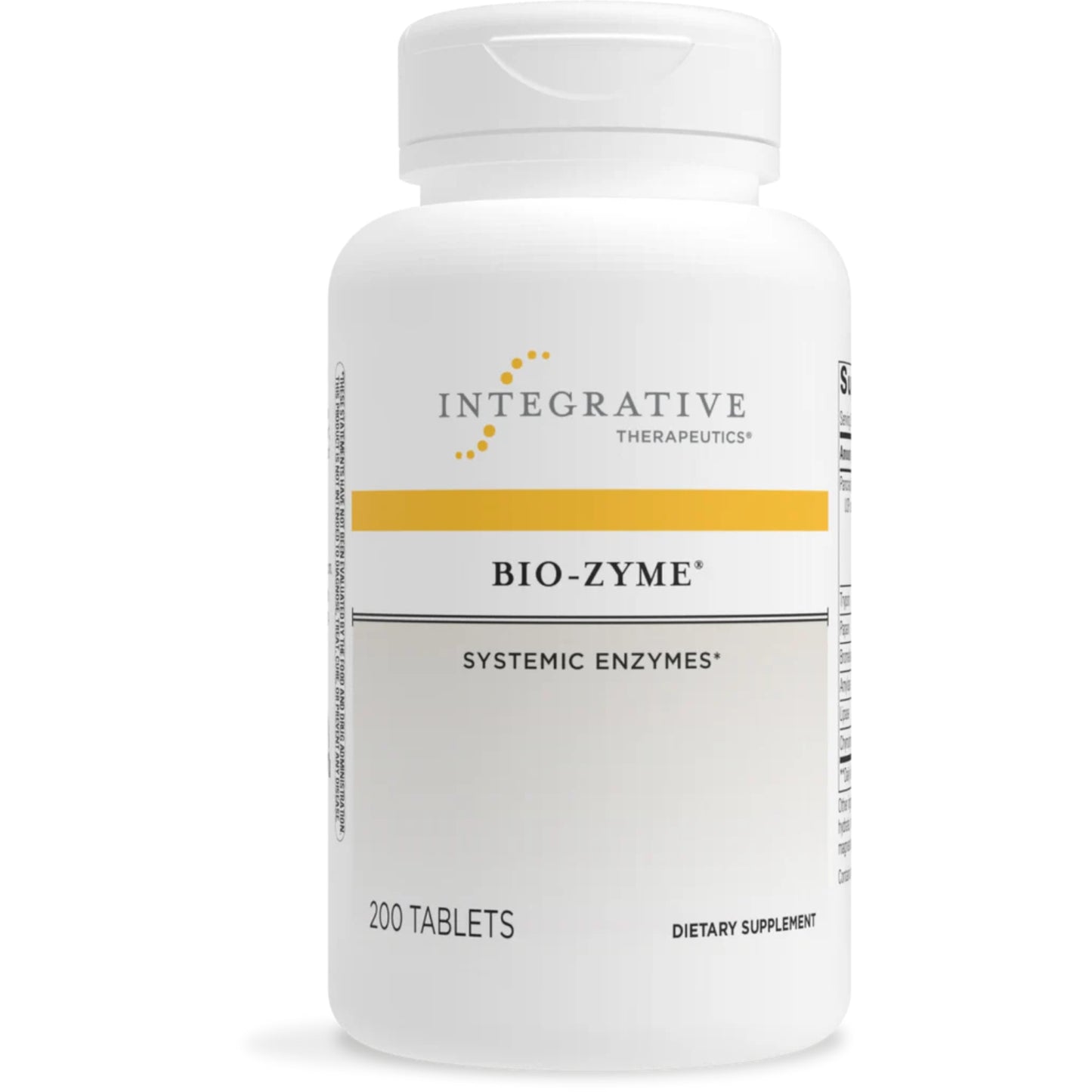 Integrative Therapeutics, Bio-Zyme®, 200 Tablets UPC 871791000872 | HiLife Vitamins