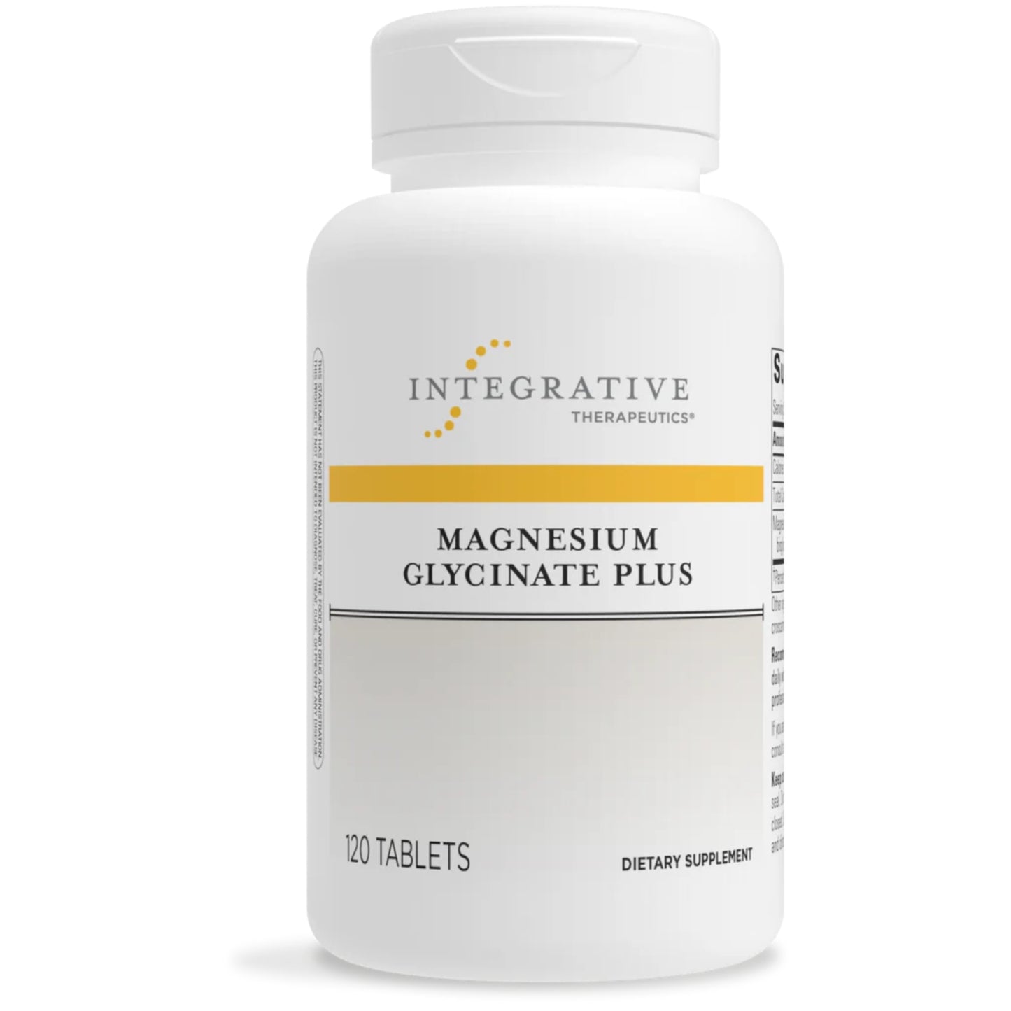 Integrative Therapeutics, Magnesium Glycinate Plus, 120 Tablets UPC 871791001572 | HiLife Vitamins