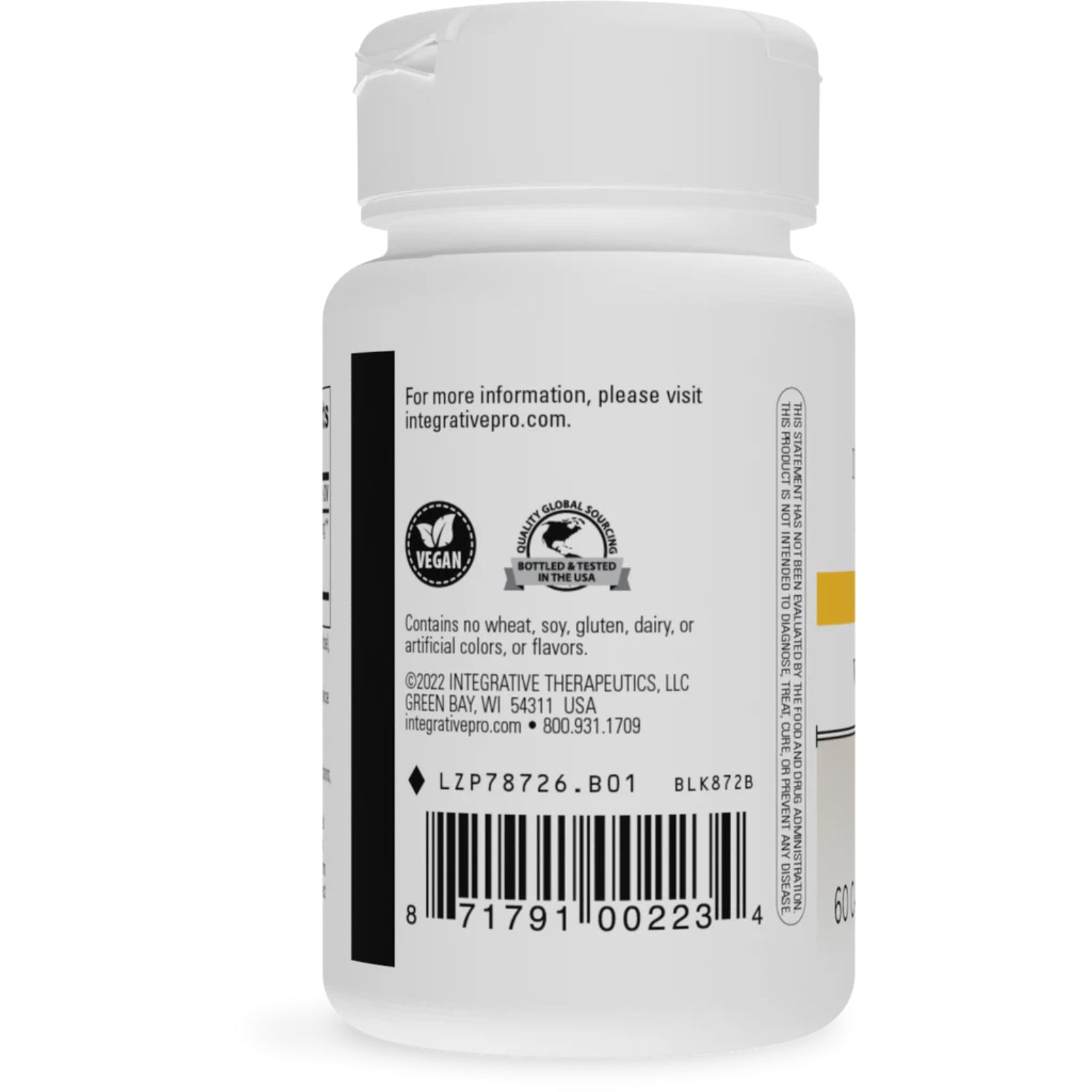 Integrative Therapeutics, Vitex Extract, 60 Capsules UPC 871791002234 | HiLife Vitamins