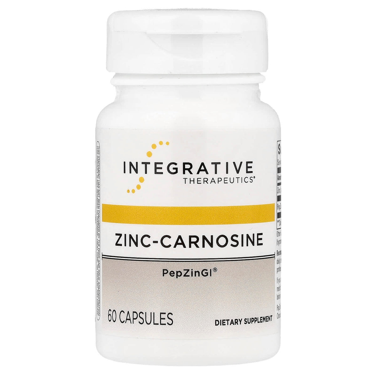 Integrative Therapeutics, Zinc-Carnosine, 60 Capsules UPC 871791100336 | Hilife Vitamins