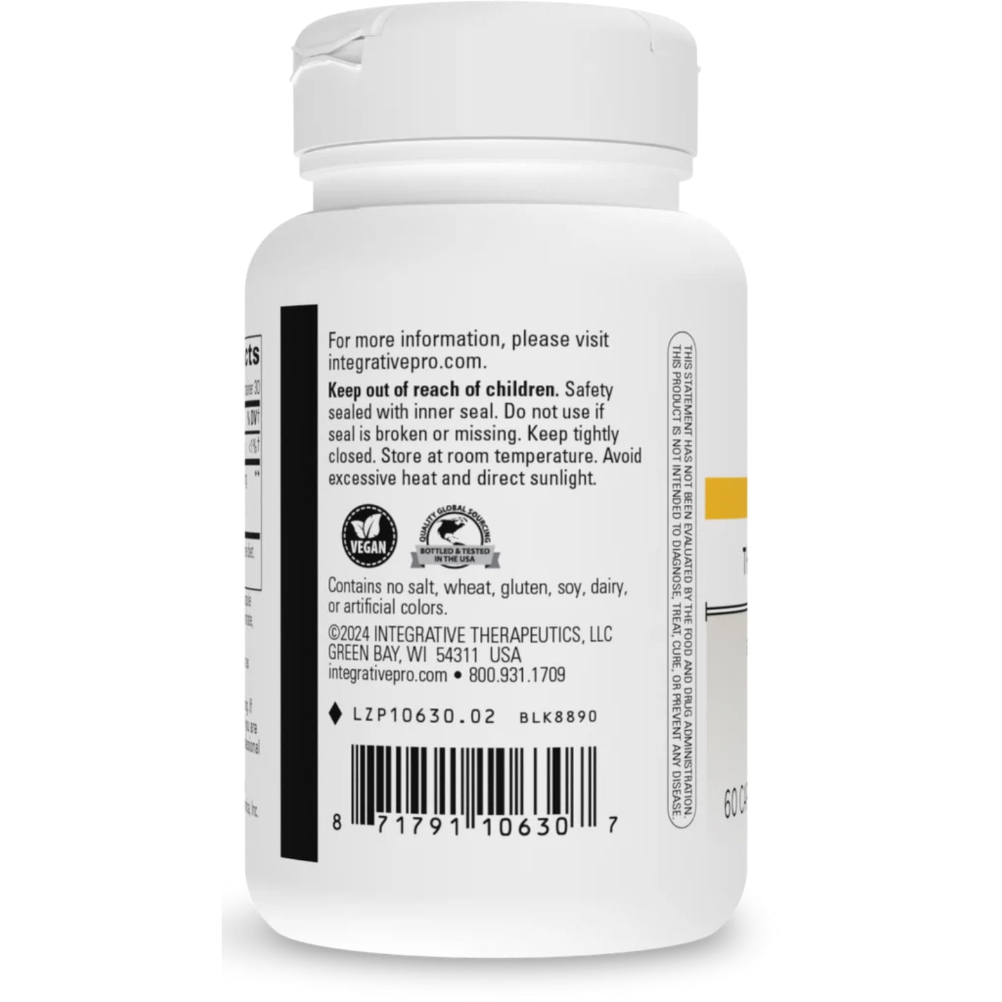 Integrative Therapeutics, Theracurmin® HP, 60 Capsules UPC 871791106307 | HiLife Vitamins