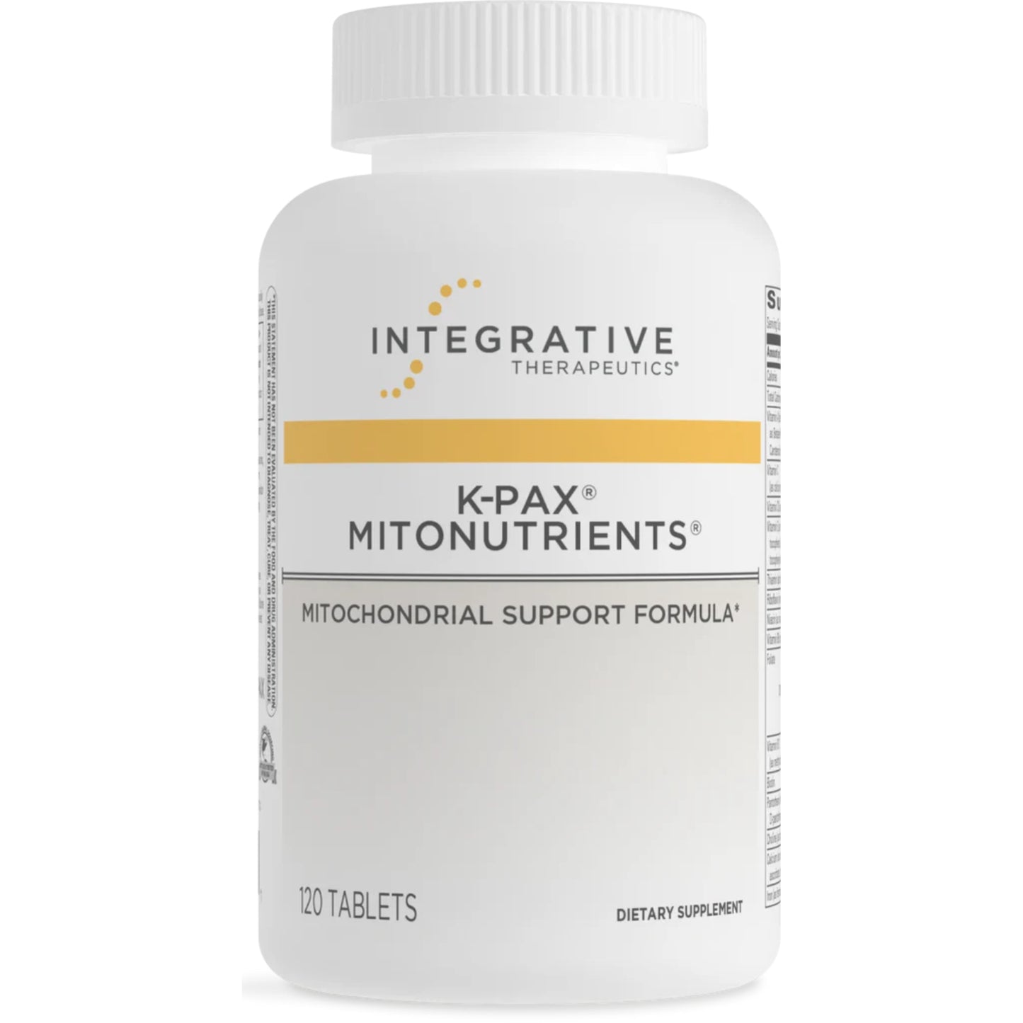 Integrative Therapeutics, K-PAX® MitoNutrients®, 120 Tablets UPC 871791108011 | HiLife Vitamins