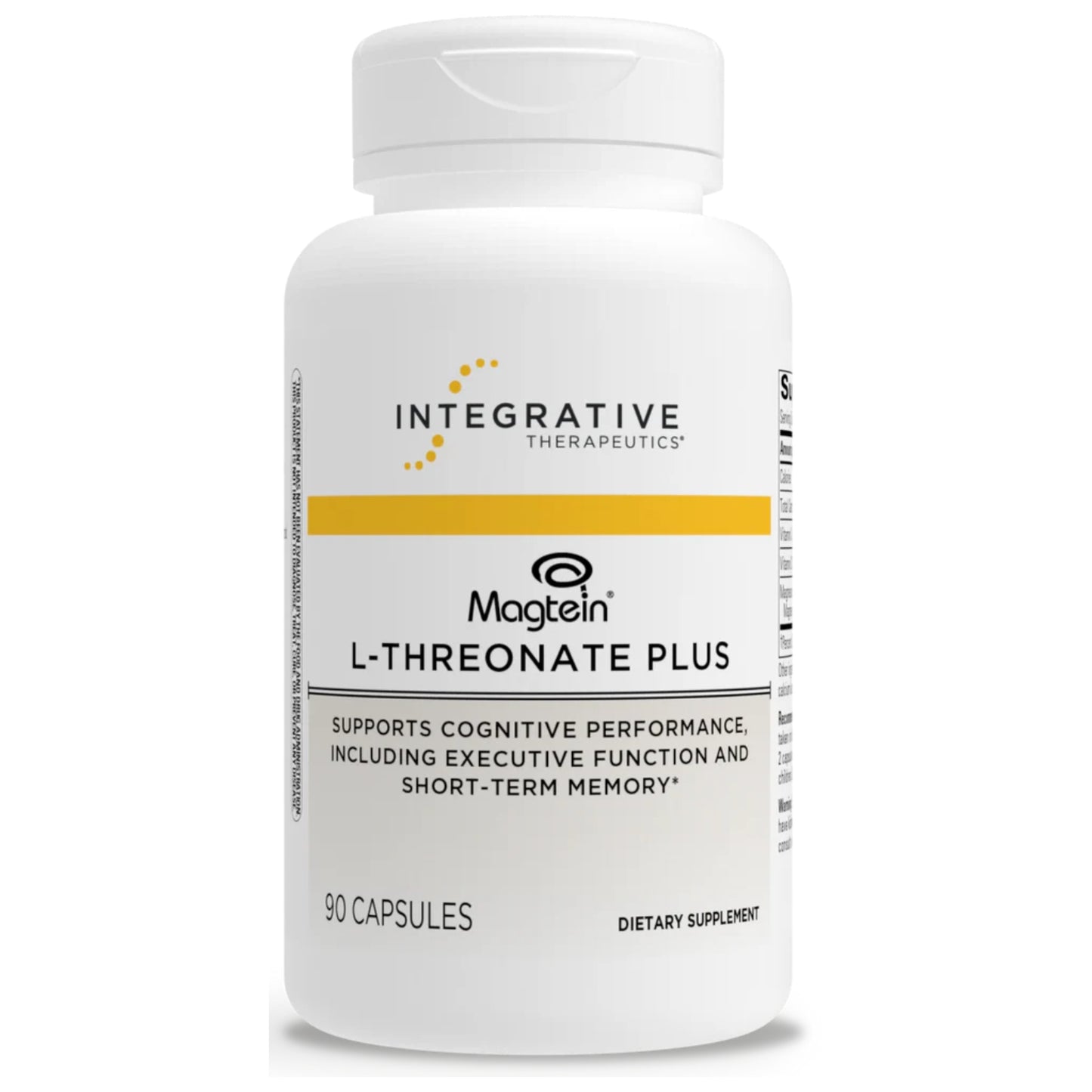 Integrative Therapeutics, Magtein® L-Threonate Plus, 90 Capsules UPC 871791110410 | HiLife Vitamins