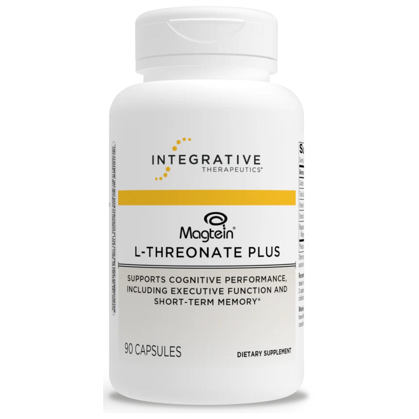 Integrative Therapeutics, Magtein® L-Threonate Plus, 90 Capsules UPC 871791110410 | HiLife Vitamins