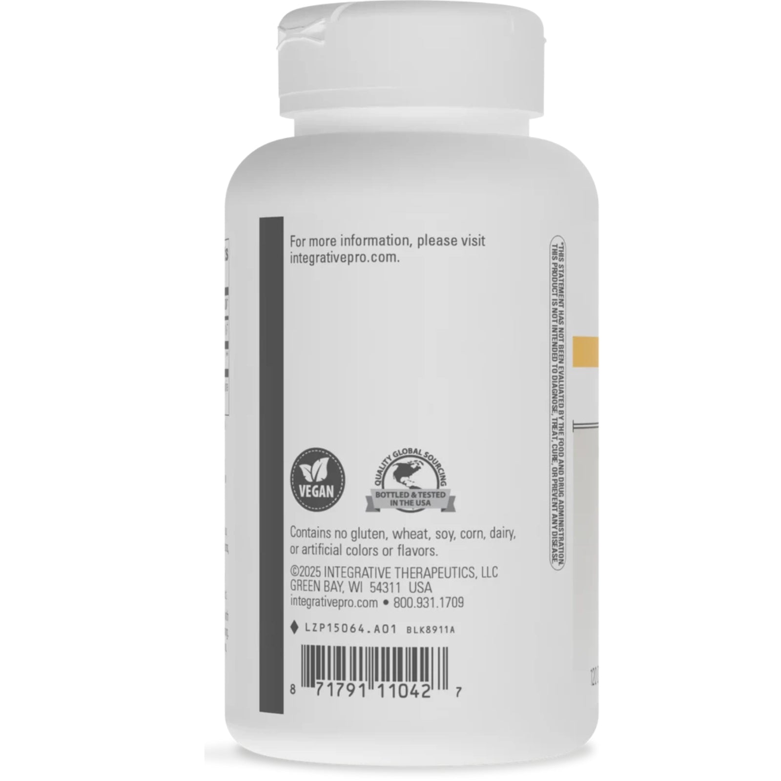 Integrative Therapeutics, Berberine, 120 Capsules UPC 871791110427 | HiLife Vitamins