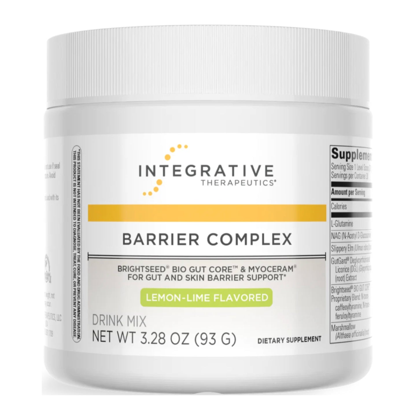 Integrative Therapeutics, Barrier Complex Drink Mix, 3.28 Oz (93 G) UPC 871791110465 | Hilife Vitamins