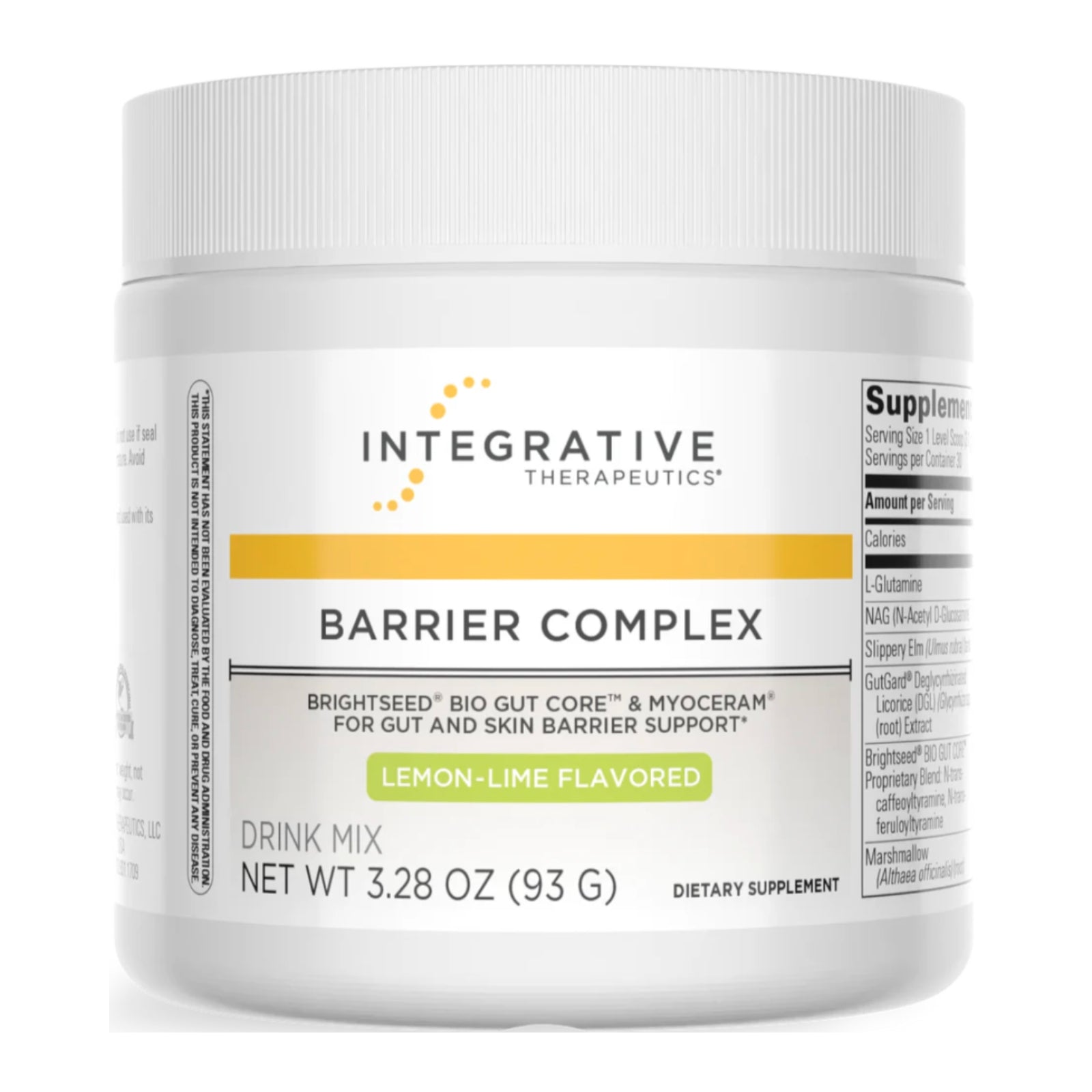 Integrative Therapeutics, Barrier Complex Drink Mix, 3.28 Oz (93 G) UPC 871791110465 | Hilife Vitamins