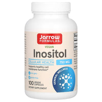 Jarrow Formulas, Inositol, 750 mg, 100 Veggie Caps UPC 790011010241 | HiLife Vitamins