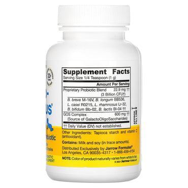 Jarrow Formulas, Baby's Jarro Dophilus + GOS, 2.5oz, 2.5 OZ UPC 790011030133 | HiLife Vitamins