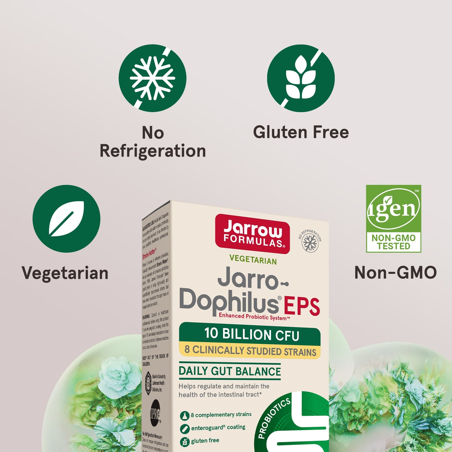 Jarrow Formulas, Jarro-Dophilus, EPS, Digestive Probioti, 60 Veggie Caps UPC 790011030201 | HiLife Vitamins