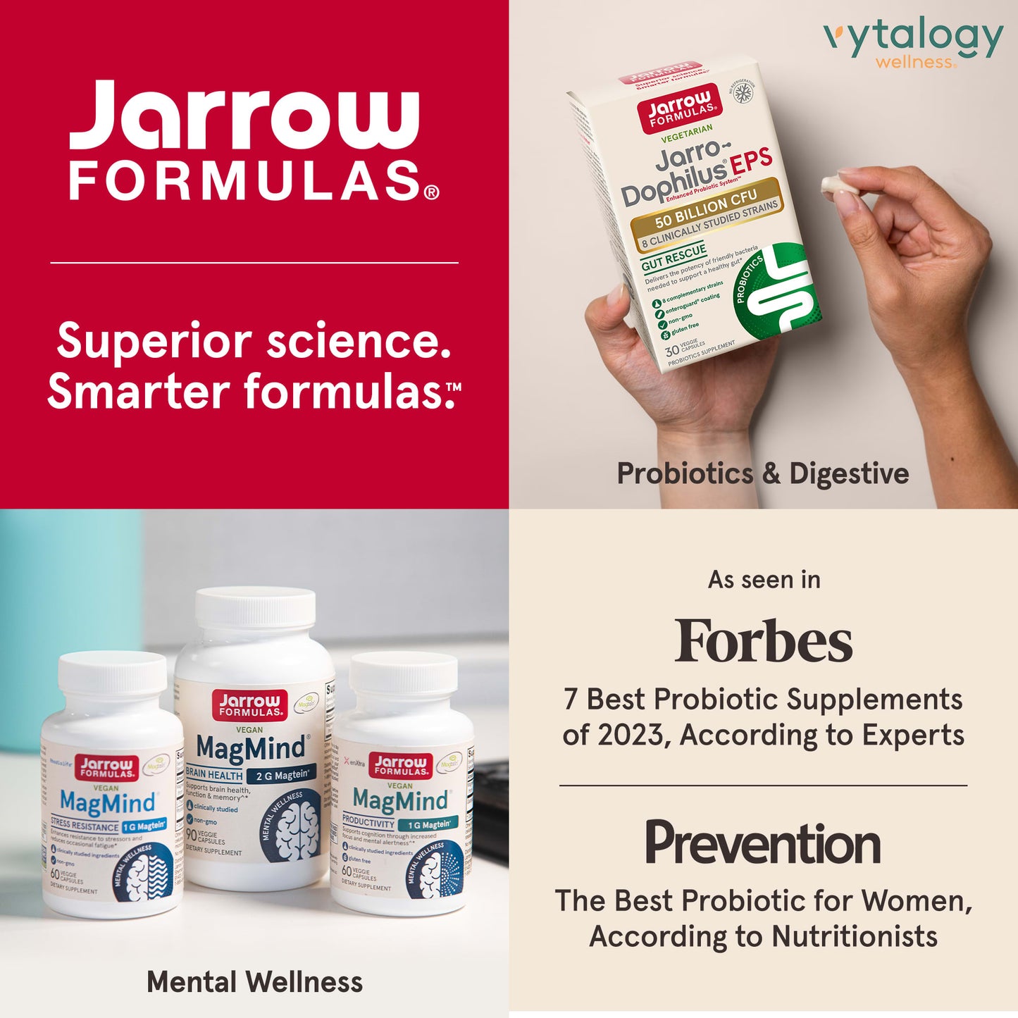 Jarrow Formulas, Jarro-Dophilus, EPS, Digestive Probioti, 60 Veggie Caps UPC 790011030201 | HiLife Vitamins