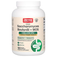 Jarrow Formulas, Saccharomyces Boulardii Plus MOS, 5 Bil, 180 Veggie Caps UPC 790011030294 | HiLife Vitamins