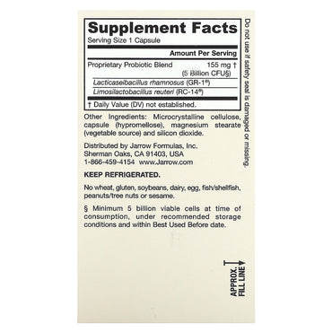 Jarrow Formulas, Fem-Dophilus, 60 Capsules UPC 790011030300 | HiLife Vitamins