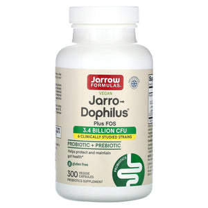 Jarrow Formulas, Jarro-Dophilus+Fos - Value Size, 300 Capsules - 790011030324 | Hilife Vitamins