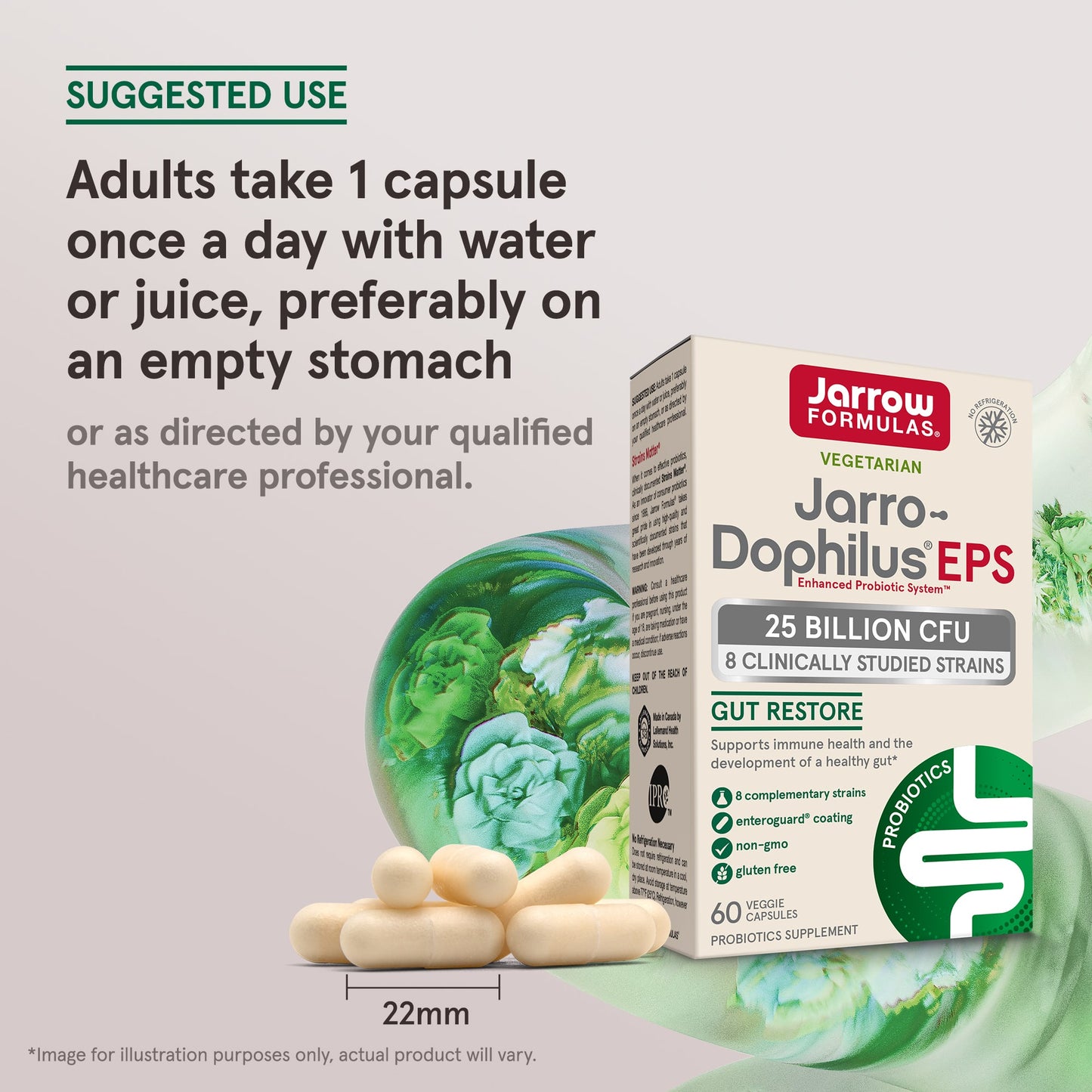 Jarrow Formulas, Jarro-Dophilus EPS, 25 Billion, 60 Veggie Caps UPC 790011030430 | HiLife Vitamins