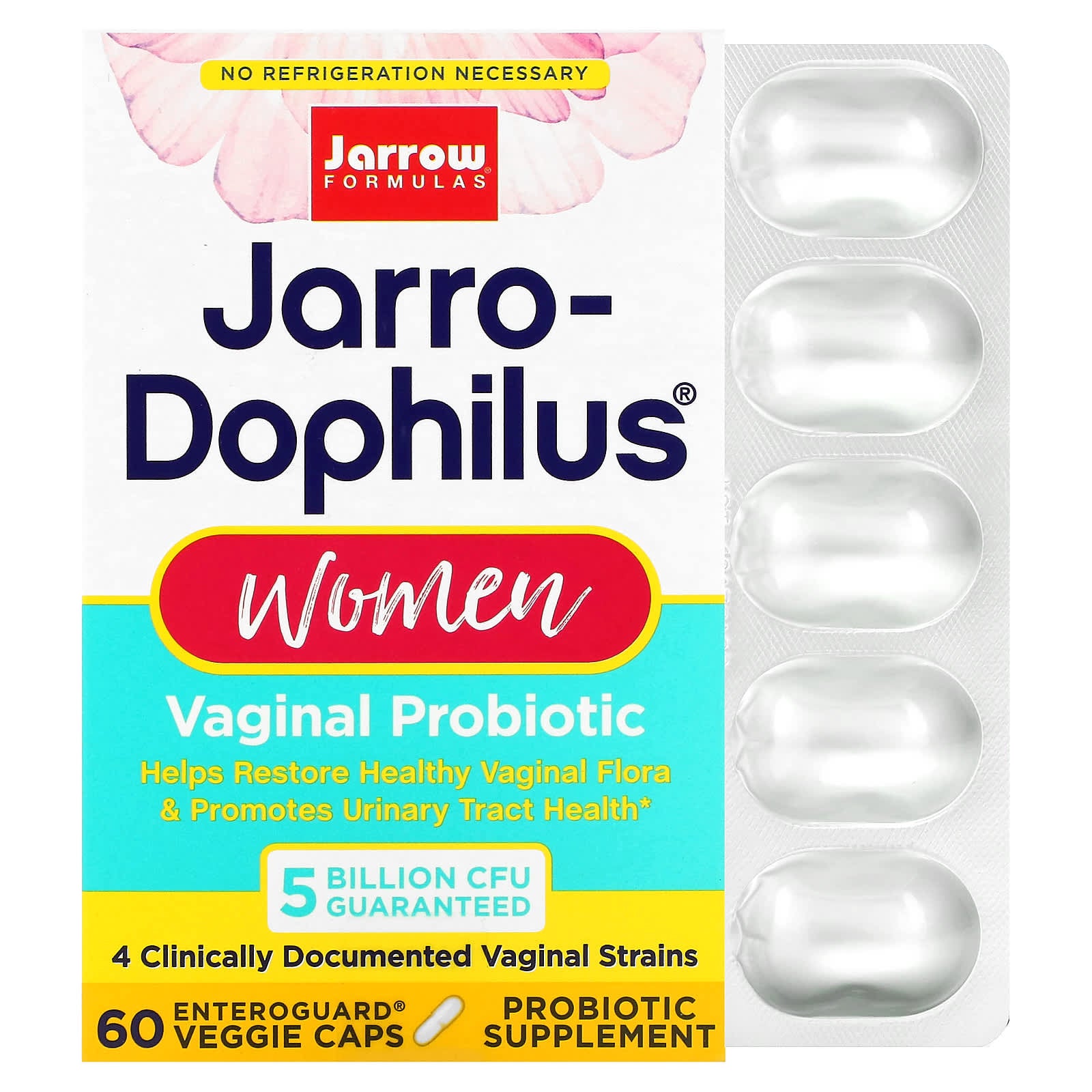 Jarrow Formulas, Jarro-Dophilus Women, Vaginal Probiotic, 60 Veggie Caps UPC 790011030546 | HiLife Vitamins