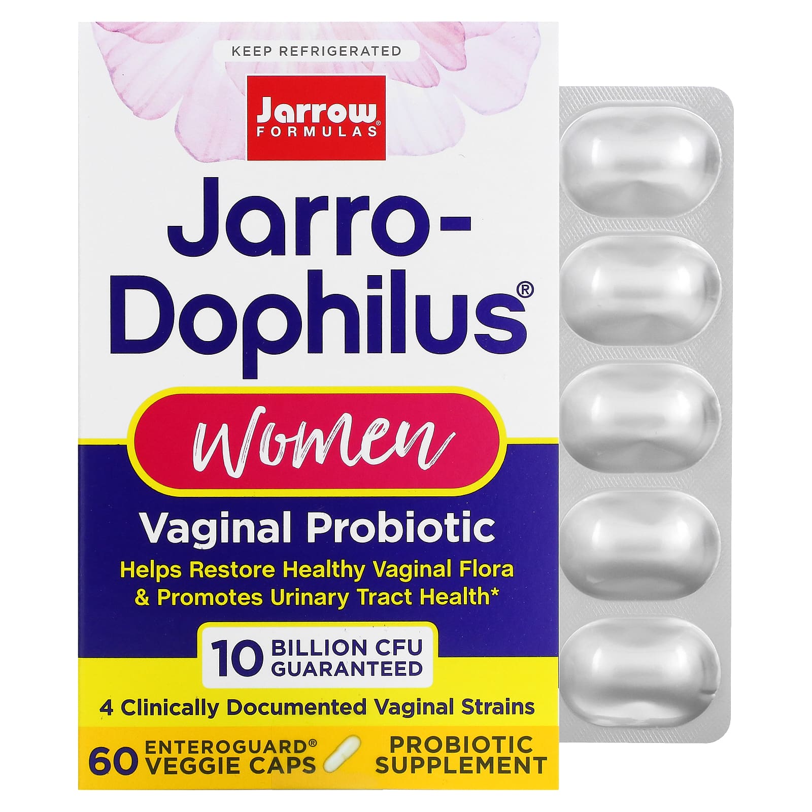 Jarrow Formulas, Jarro-Dophilus, Vaginal Probiotic, Wome, 60 Capsules UPC 790011030553 | HiLife Vitamins