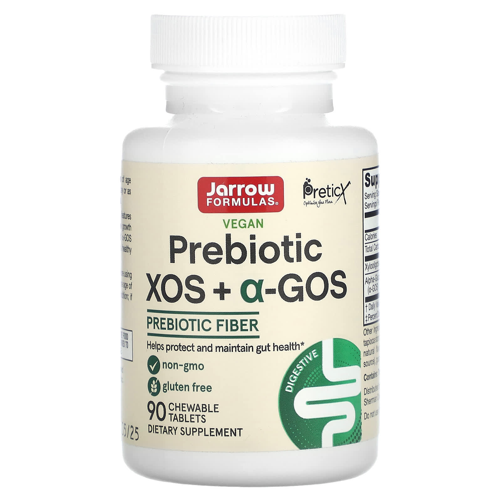 Jarrow Formulas, Prebiotics XOS+GOS, 90 Tablets UPC 790011037361 | HiLife Vitamins