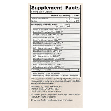 Jarrow Formulas, Fem-Dophilus® Ultra, 30 Veggie Capsules UPC 790011037446 | HiLife Vitamins