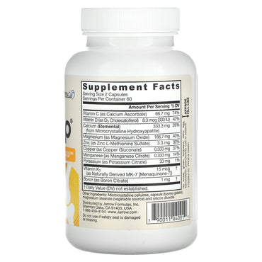 Jarrow Formulas, Bone-Up, 120 Capsules UPC 790011040019 | HiLife Vitamins
