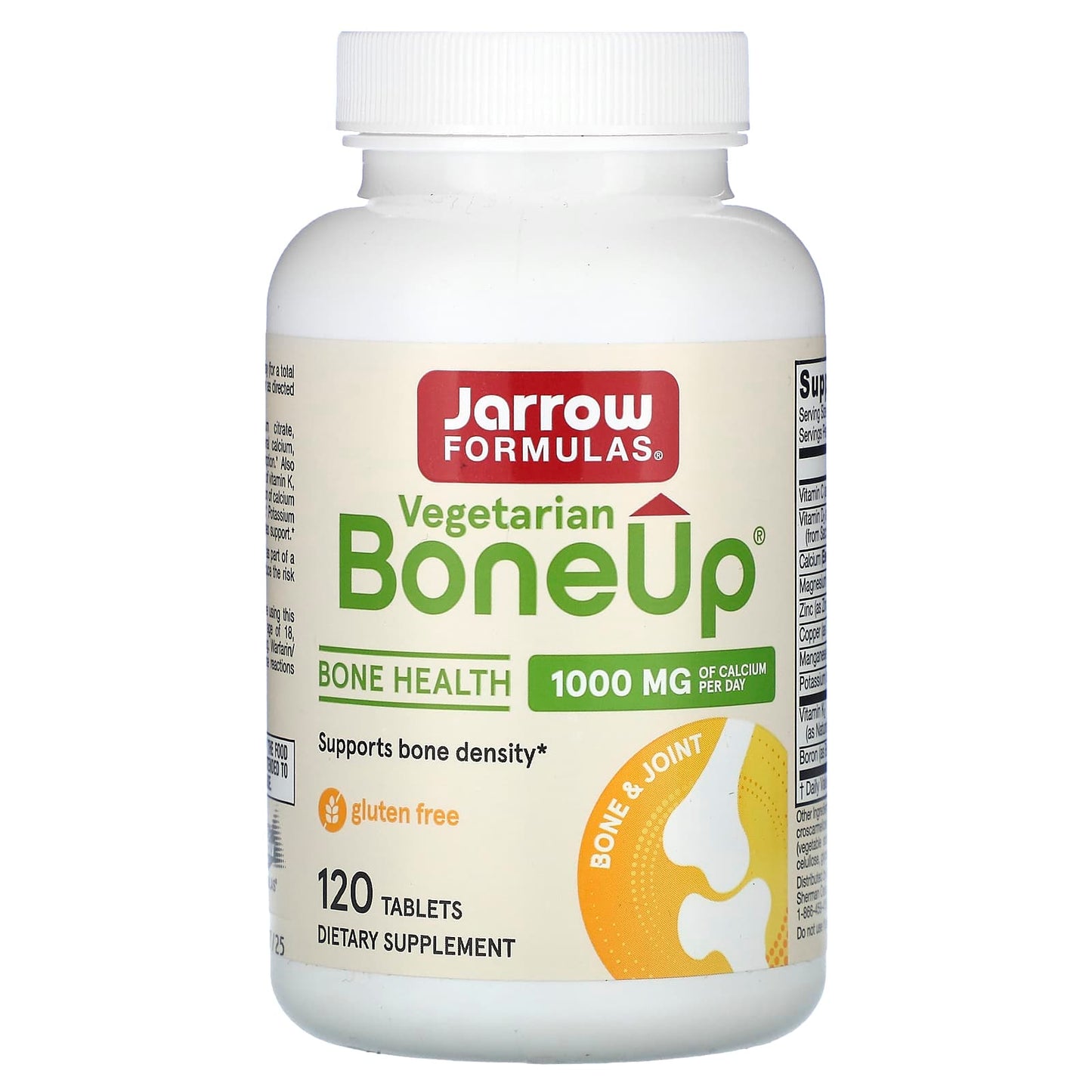 Jarrow Formulas, Vegetarian Bone-Up, 120 Tablets UPC 790011040026 | HiLife Vitamins