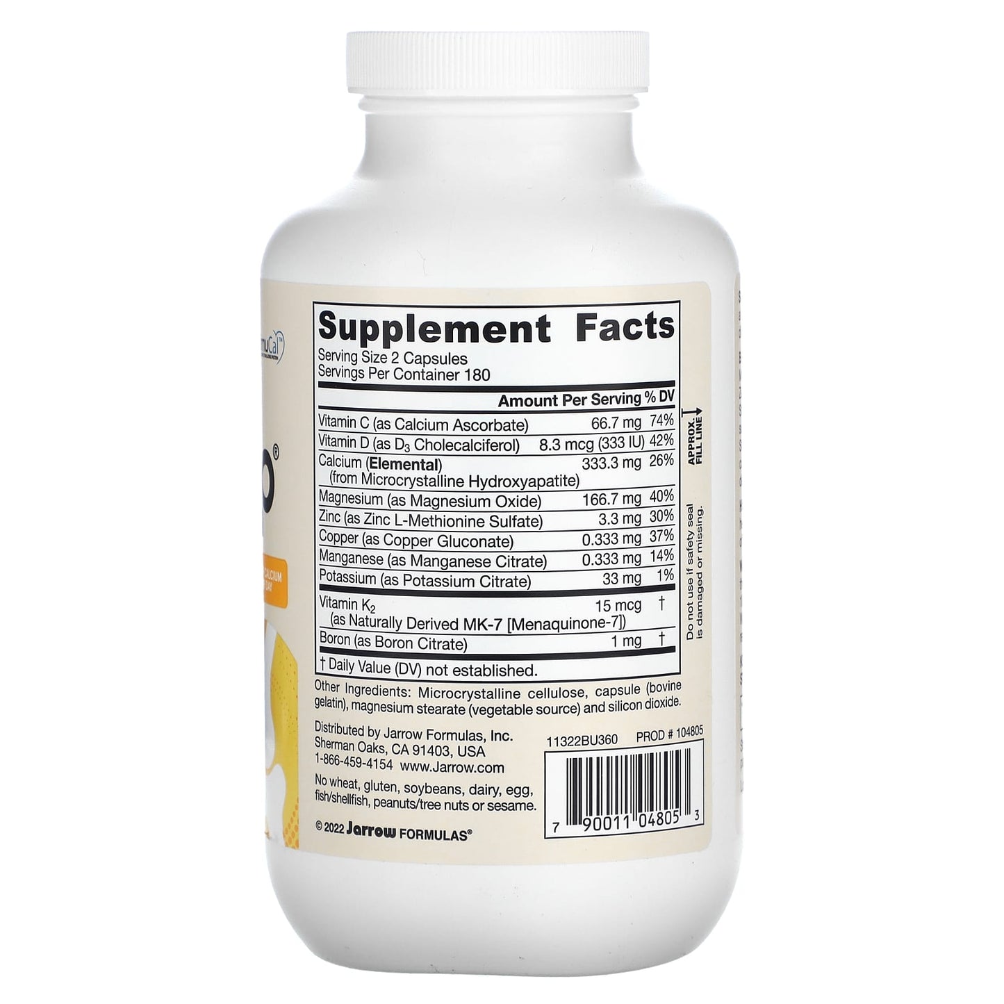 Jarrow Formulas, Bone-Up, 360 Capsules UPC 790011048053 | HiLife Vitamins