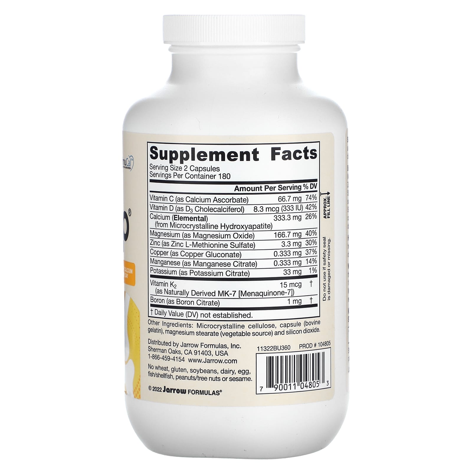 Jarrow Formulas, Bone-Up, 360 Capsules UPC 790011048053 | HiLife Vitamins