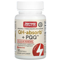 Jarrow Formulas, QH + PQQ (ubiquinol + pyrroloquinoline quinone), 30 Softgels UPC 790011060277 | HiLife Vitamins