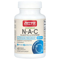 Jarrow Formulas, Vegetarian N-A-C, 500 mg, 60 Veggie Capsules UPC 790011077060 | HiLife Vitamins
