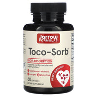Jarrow Formulas, Toco-Sorb, Mixed Tocotrienols and Vitam, 60 Softgels UPC 790011120261 | HiLife Vitamins