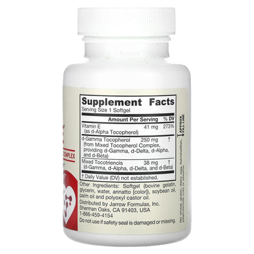 Jarrow Formulas, Famil-E, 60 Softgels UPC 790011120285 | HiLife Vitamins