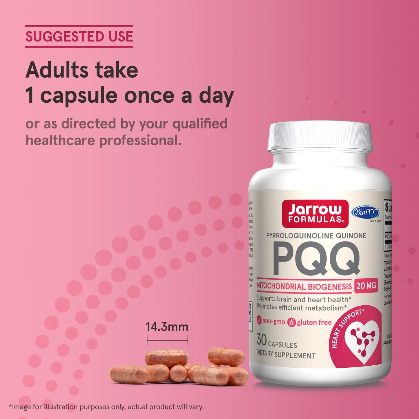 Jarrow Formulas, PQQ, 20 mg, 30 Capsules UPC 790011120322 | HiLife Vitamins
