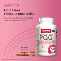 Jarrow Formulas, PQQ, 20 mg, 30 Capsules UPC 790011120322 | HiLife Vitamins